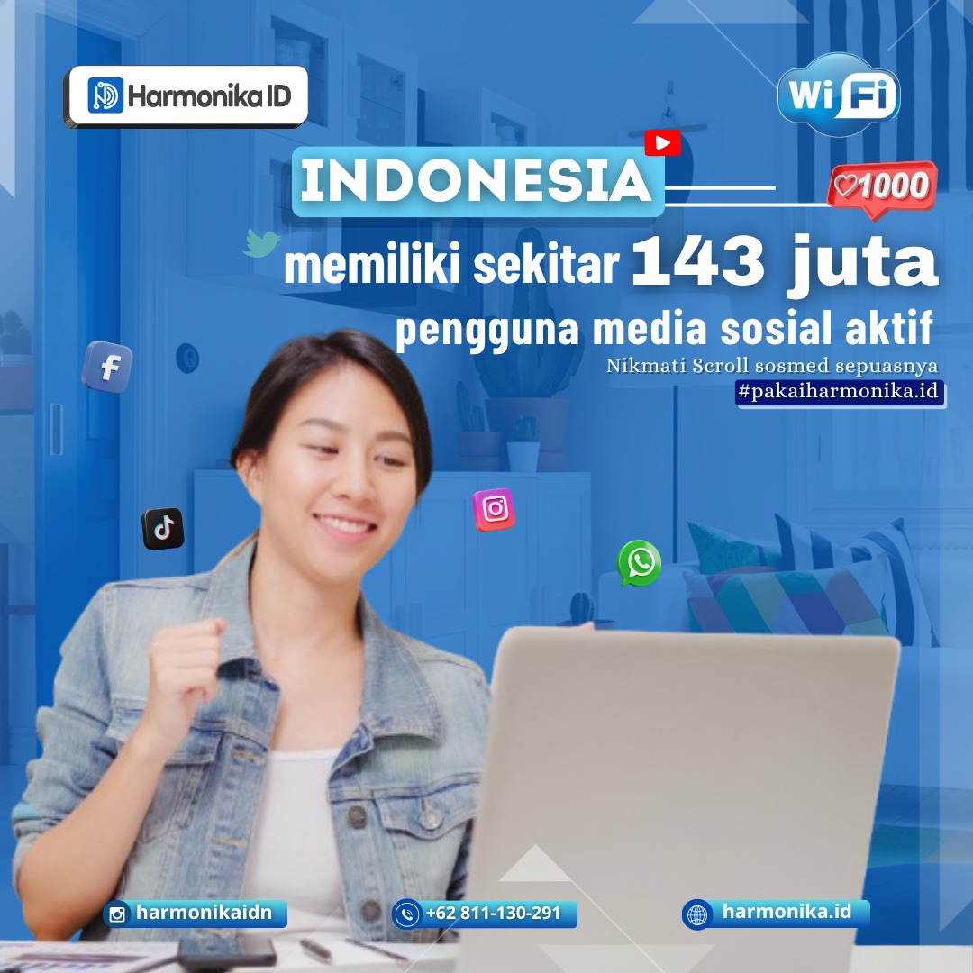 143 Jiwa orang menggunkan sosial media🛜 🟢